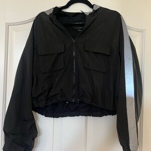 Iris Black and Gray Utility Jacket